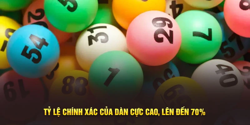 Tỷ lệ chính xác của dãy cực cao, lên đến 70%